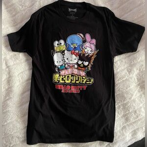 My Hero Academia x Hello Kitty Black T-Shirt